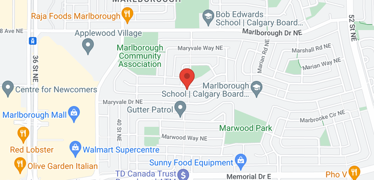 map of 4403 MARYVALE RD NE